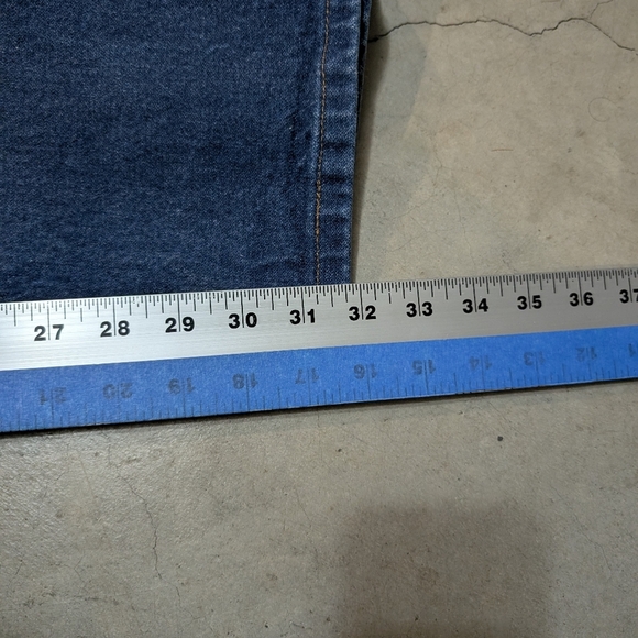 Wrangler 13MWZPW Men's 38x32 (36x32) Straight Blue Jeans Western - Picture 5 of 6